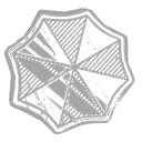 Iridescent Umbrella Badge icon
