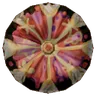 Pink Hibiscus Embroidered Button icon