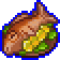 Fried golden carp icon