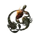 Fire Scorpion Charm