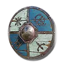 Blue-White Wooden Shield