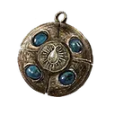 Cerulean Amber Medallion