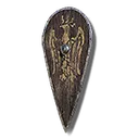 Hawk Crest Wooden Shield