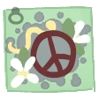 Peace Symbol Face Paint icon
