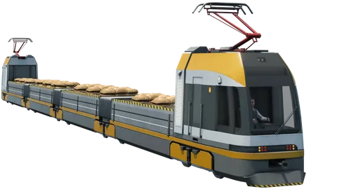 Articulated Cargo Tram art